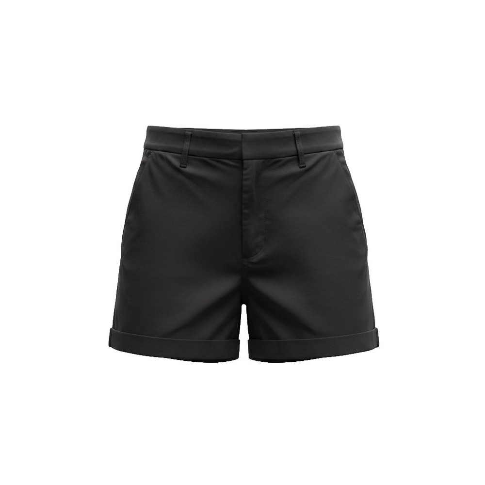 Tommy Hilfiger Womens Black Cotton Chino Shorts Size 6 Casual Preppy Walking